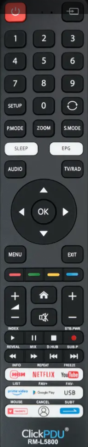Пульт ДУ Supra RM-L5800 ClickPdu (универсал), (Hyundai, Blaupunkt, Skyworth)