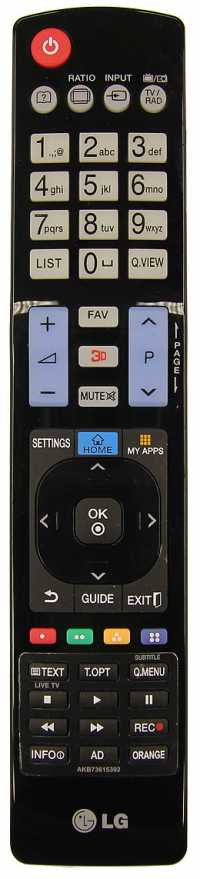 Пульт ДУ LG AKB73615302, AKB73615303