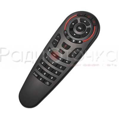 Пульт ДУ УНИВЕРСАЛ G30S Air Mouse (гироскоп голос упр, обучение 33 кнопок от ИК сигнала другого ПДУ)