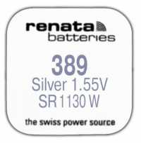 Элемент питания Renata  R389 (SR1130W) G10 BL1