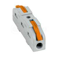 Клемма STEKKER проходная СМК 222-422 с рычагом 1х(0,08-4мм2)