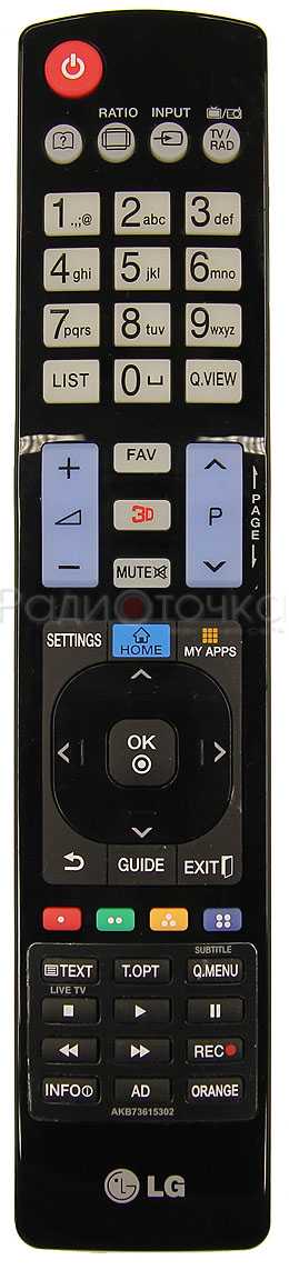 Пульт ДУ LG AKB73615302, AKB73615303, оригинал