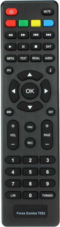 Пульт ДУ SAT World Vision Foros Combo T2/S2
