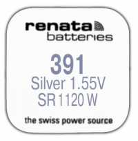 Элемент питания Renata  R391 (SR1120W) G8 BL1