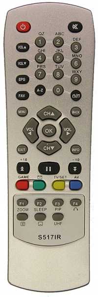 Пульт ДУ SAT World Vision S517IR (Golden Interstar, Радуга-ТВ)