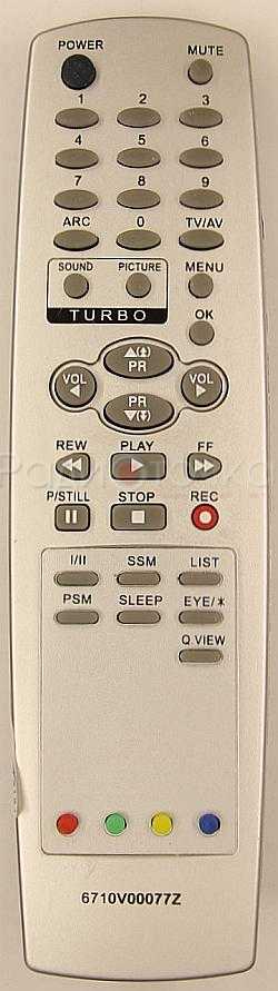 Пульт ДУ LG 6710V00077Z / 6710V00077V / 6710V00112D, (RM-158CB универс)