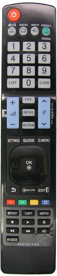 Пульт ДУ LG AKB73615308, LCDTV