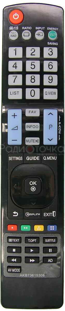 Пульт ДУ LG AKB73615308, LCDTV