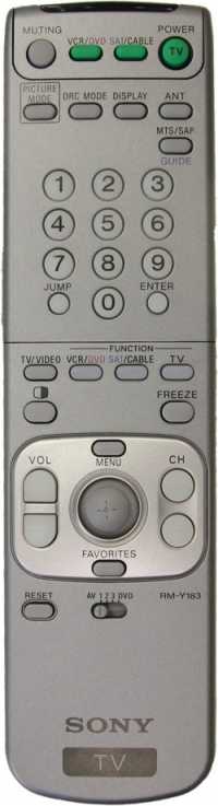 Пульт ДУ SONY RM-Y183 (универсал) оригинал
