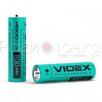 Аккумулятор VIDEX 14500(R6) AA(800mAh, Li-Ion, 3.7V, без защиты)