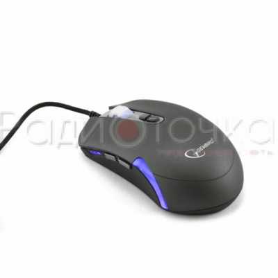 Мышь Gembird MG-01 игровая USB (6кн.+колесо-кнопка, создание макросов, 3500DPI, 1000 Гц,  подсветка)
