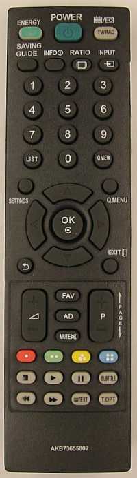 Пульт ДУ LG AKB73655802 / AKB73655861/  AKB73655837, LCDTV