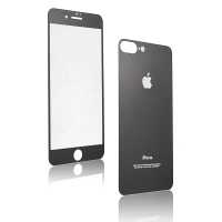 Защитное стекло для iPhone 7 Plus /8 Plus +стекло на заднюю крышку (черное матовое) 3D