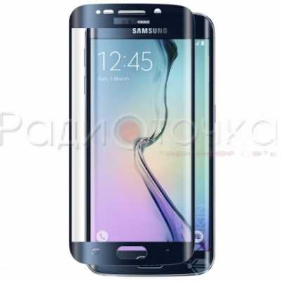 Защитное стекло для Samsung Galaxy S6 Edge (G925) черное 3D