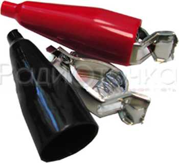 Крокодил-зажим  30А красный