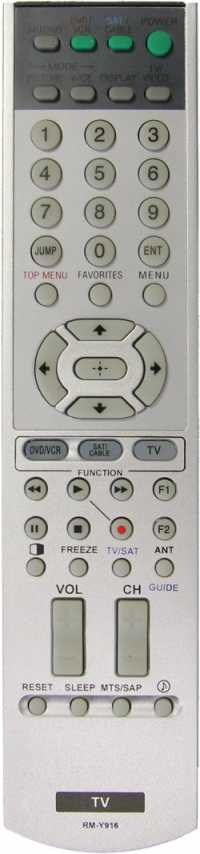 Пульт ДУ SONY RM-Y916