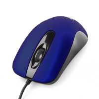 Мышь Gembird MOP-400-B, темно-синий, 1000 dpi /2 кнопки +колесо-кнопка / бесшумный клик