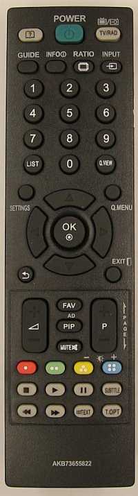 Пульт ДУ LG AKB73655822, LCDTV