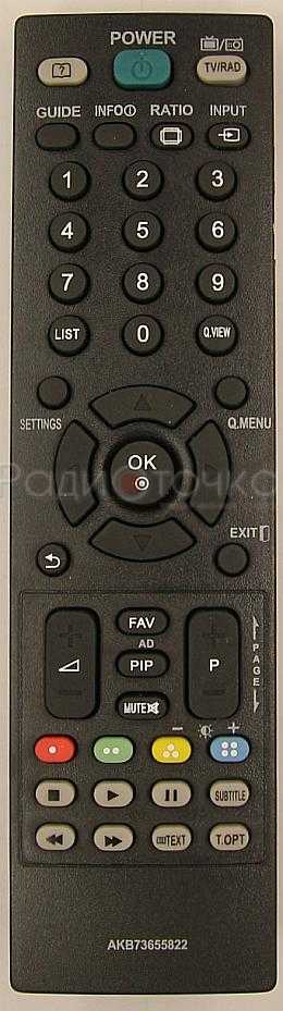 Пульт ДУ LG AKB73655822, LCDTV
