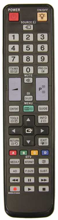Пульт ДУ Samsung BN59-01040A 3D, BN59-01039A (без 3D), BN59-01078A (без 3D) (RM-L919 LCD (универс))