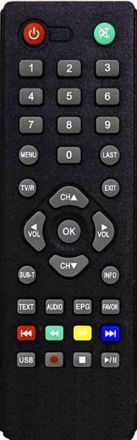 Пульт ДУ SAT World Vision T37, T54, T57, T57D, T57M (H-DVB03T2) (Supra, Hyundai)