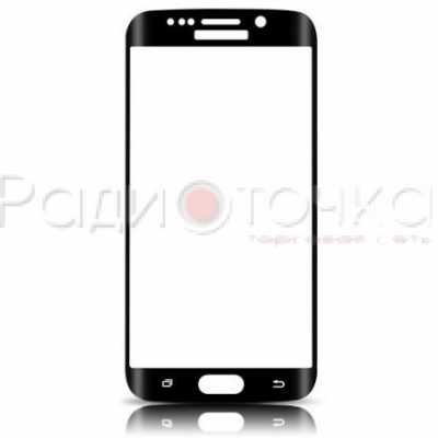 Защитное стекло для Samsung Galaxy S6 Edge Plus (G928) (полноклеевое) черное 3D