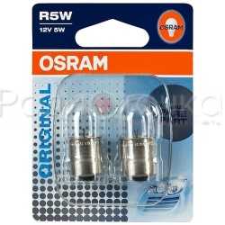Лампа автомобильная OSRAM 12V R5W BA15s (5007-02B) (2шт.)