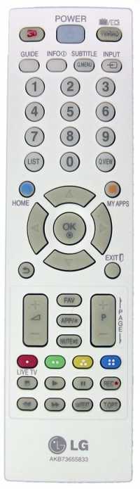 Пульт ДУ LG AKB73655833, LCDTV, оригинал