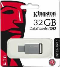 Флэш-память 32Gb Kingston DT50 (USB 3.2  до 110 Мбайт/сек)
