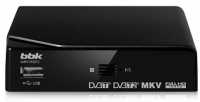 TV-тюнер BBK SMP015HDT2 черный (DVB-T/T2, SD/HD MPEG2/MPEG4, AVC, H.264, HDMI)