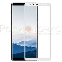 Защитное стекло для Samsung Galaxy A8 (2018) white 2.5D