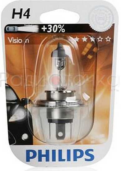 Лампа автомобильная PHILIPS H1 12V 55W+30%