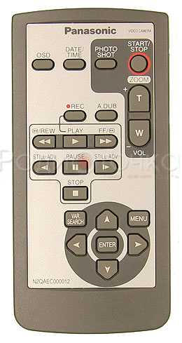 Пульт ДУ Panasonic N2QAEC000012 (video camera) оригинал
