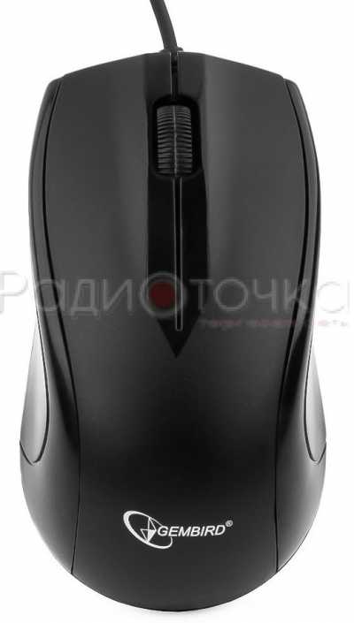 Мышь Gembird MUSOPTI9 -905U, черный, USB, 1000DPI