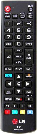 Пульт ДУ LG AKB73715601 (AKB73715634, AKB74475404, AKB73975728) LCDTV, оригинал
