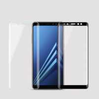 Защитное стекло для Samsung Galaxy A8+ (2018) black 2.5D