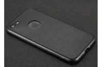 Чехол-накладка iPhone 7/8 / SE 2020 (4.7) имитация кожи, черная