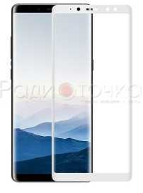 Защитное стекло для Samsung Galaxy A8+ (2018) white 2.5D