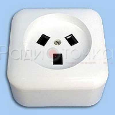 Розетка ОУ для электроплит белая 3х32А