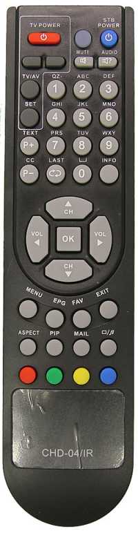 Пульт ДУ SAT ТЕЛЕКАРТА CHD-04/IR (CONTINENT TV CHD-04IR)