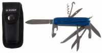 Нож ЗУБР "ЭКСПЕРТ" складной многофункциональный, "12 в 1", пластиковая рукоятка, чехол