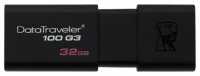 Флэш-память 32Gb Kingston DT100G3 (USB 3.0  до 100 Мбайт/сек)