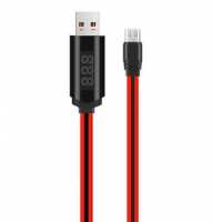 DATA кабель HOCO U29 USB-micro USB, 1м, (дисплей, таймер, ток, напряжение)