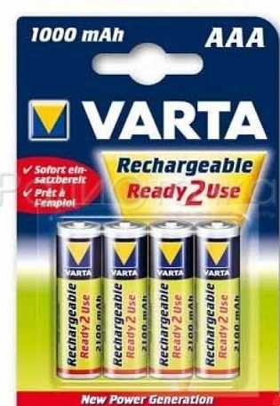 Аккумулятор Varta Ready2Use R03 1000mAh Ni-MH BL4