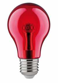 Лампа Ecola A55 E27 8W 108x55 Красная пласт./алюм.