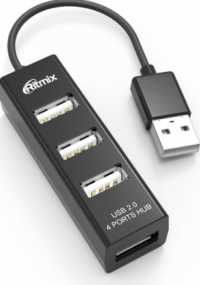 Концентратор USB 2.0 RITMIX CR-2402 black