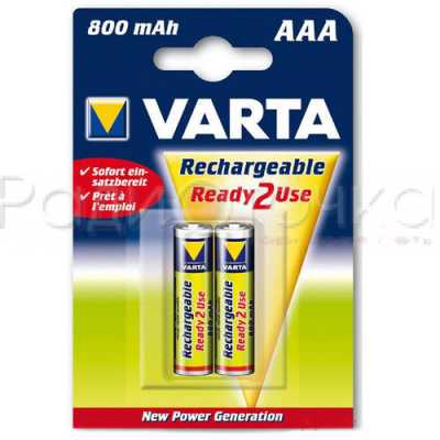 Аккумулятор Varta Ready2Use R03 800mAh Ni-MH BL2 ЗАРЯЖ