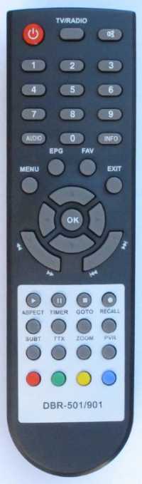 Пульт ДУ SAT MDI DBR-501, DBR-901, DBR-1001, HD80, (Divisat / Selegna T90 / Hobit Flash, BIGSTAR,)