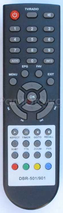 Пульт ДУ SAT MDI DBR-501, DBR-901, DBR-1001, HD80, (Divisat / Selegna T90 / Hobit Flash, BIGSTAR,)
