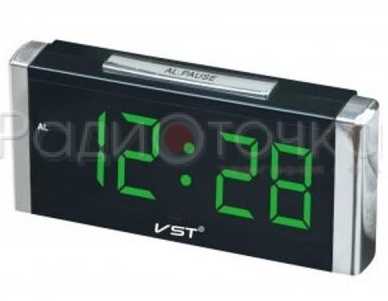 Часы VST731-2 (зел. цифры, без блока)